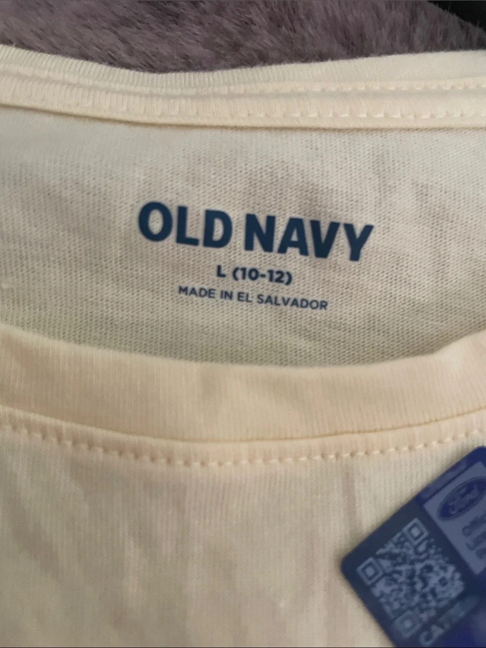 Old Navy Yellow Graphic Tee with Blue Truck and Coral Text
